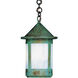 Berkeley 1 Light 7 inch Mission Brown Pendant Ceiling Light in Frosted