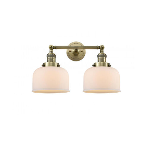 Franklin Restoration Large Bell 2 Light 19.00 inch Bathroom Vanity Light