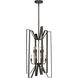 Marsala 8 Light 19 inch Bronze Pendant Ceiling Light
