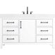 Nathan 54 X 34 inch White Bathroom Vanity Cabinet