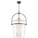Emerson 4 Light 18.25 inch Oil Rubbed Bronze Bell Jar Pendant Ceiling Light, Large