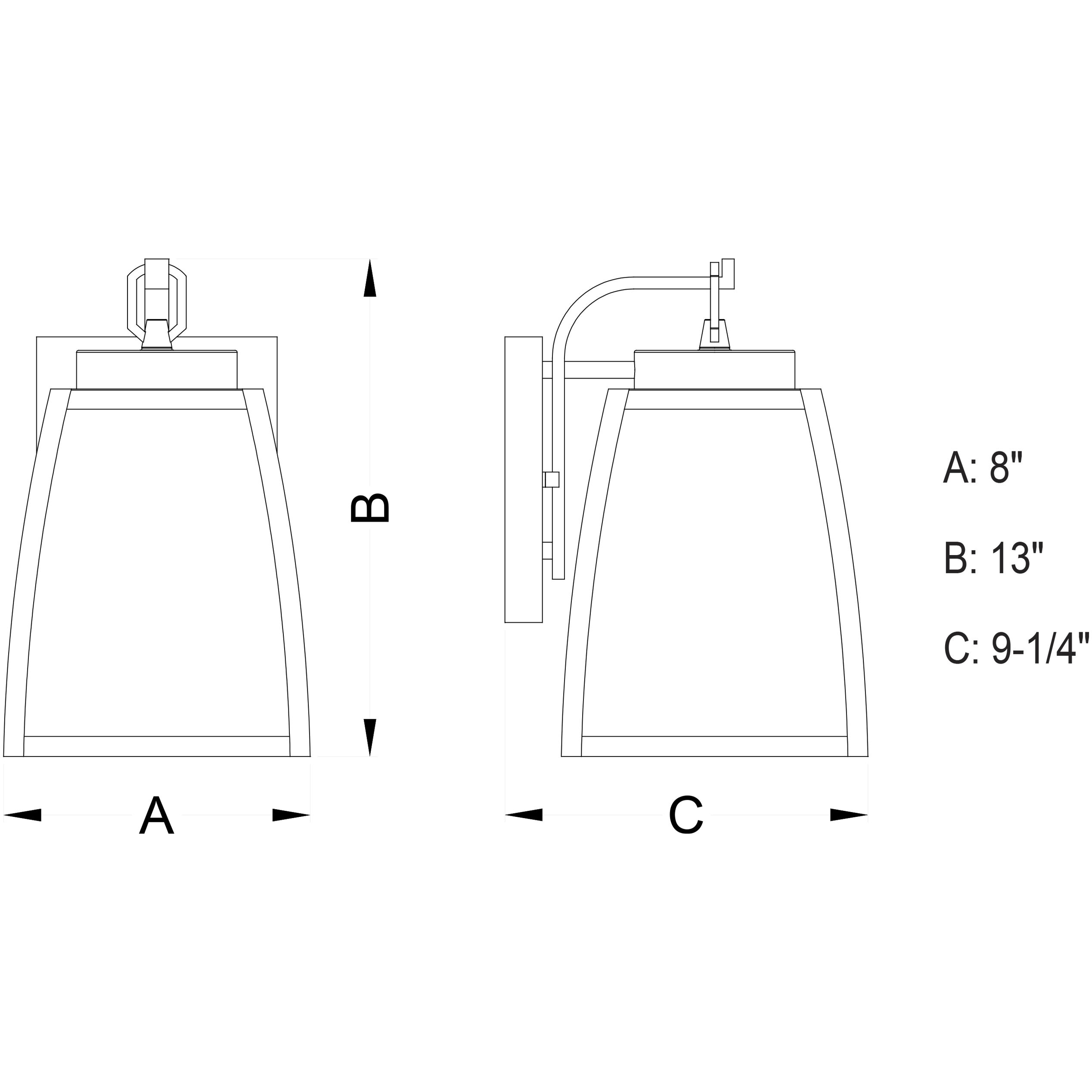 Granville LED 13 inch Oil Burnished Bronze Outdoor Wall