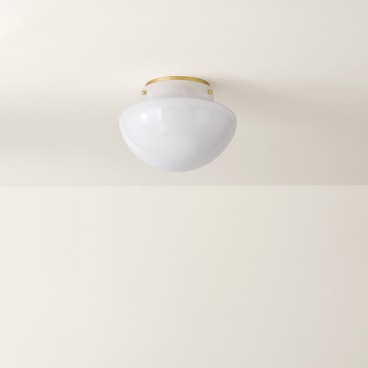Lilou 1 Light 13 inch Aged Brass Flush Mount Ceiling Light