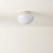 Lilou 1 Light 13 inch Aged Brass Flush Mount Ceiling Light