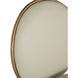 Evelyn Brushed Gold / Cream Leather Dining Chair