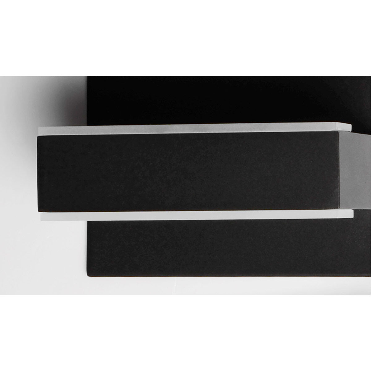 Omni LED 7.25 inch Black Bath Vanity Light Wall Light