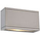 Rubix LED 5.37 inch Brushed Aluminum Outdoor Wall Light