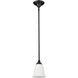 Lagoon 1 Light 6 inch Matte Black Pendant Ceiling Light