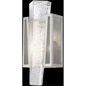 Crownstone 1 Light 7 inch Silver Sconce Wall Light in Metal Mesh