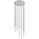 Forest LED 24 inch Brushed Nickel Chandelier Ceiling Light