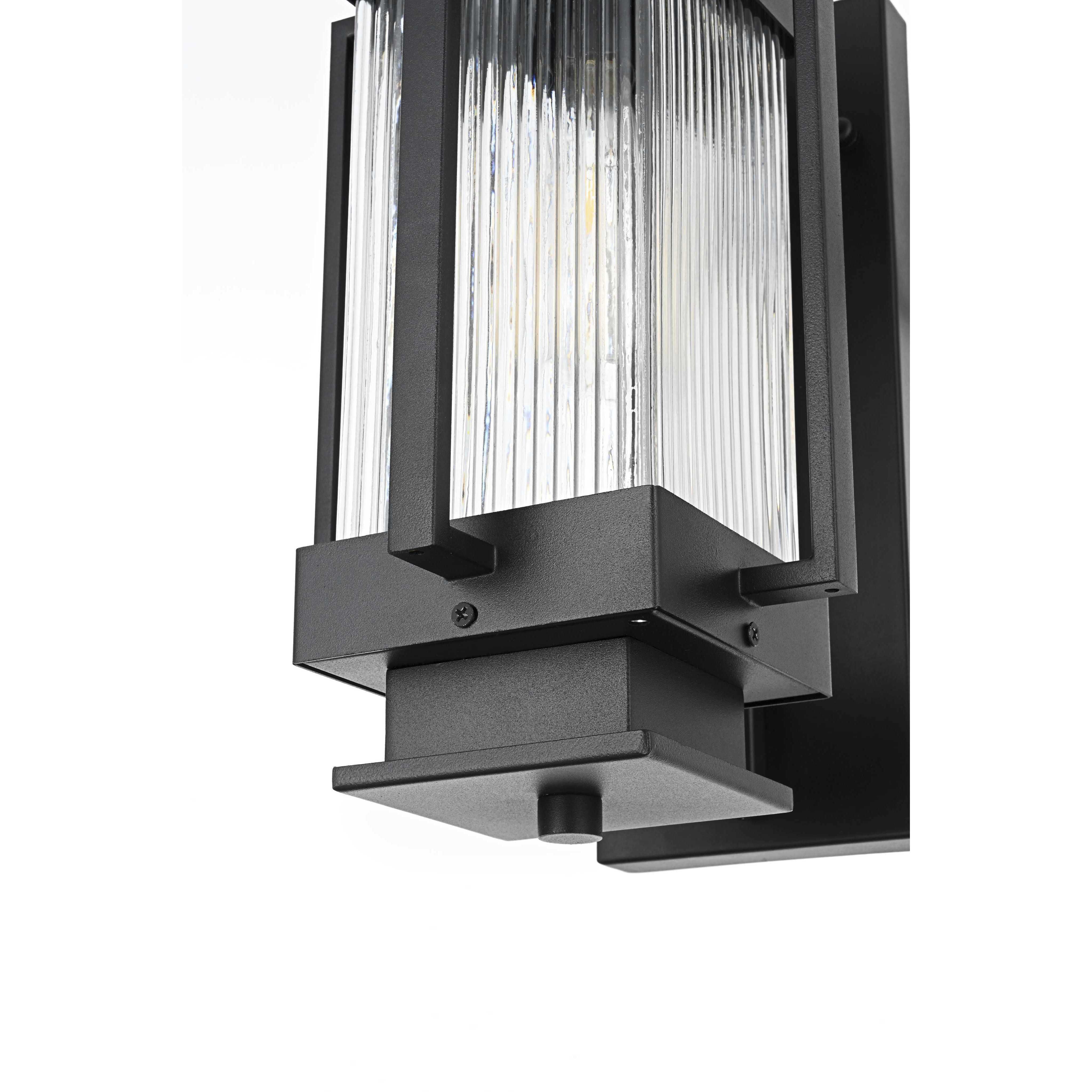 Harlan 1 Light 14 inch Black Outdoor Wall Sconce