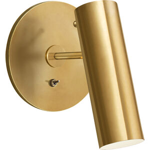 AERIN Lancelot LED 6.25 inch Hand-Rubbed Antique Brass Pivoting Wall Light