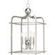 Assembly Hall 4 Light 15 inch Brushed Nickel Pendant Ceiling Light, Design Series
