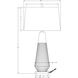 Helena 30.5 inch 150.00 watt Antique Brass Table Lamp Portable Light