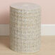Wildflower 17.5 X 13 inch Cream Reactive Glaze Side Table