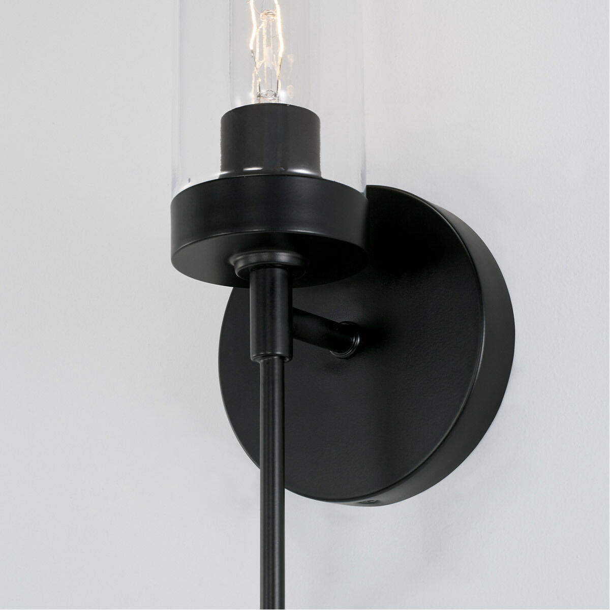 Elijah 1 Light 5 inch Matte Black Sconce Wall Light
