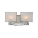 Hartsdale 2 Light 12 inch Polished Nickel Bath and Vanity Wall Light