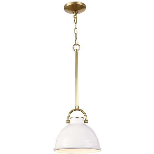 Eloise 1 Light 9.5 inch White Pendant Ceiling Light, Small