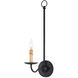 Saxon 1 Light 5 inch Zanzibar Black Wall Sconce Wall Light