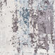 Genesis 122 X 94 inch White/Charcoal/Ice Blue/Light Slate/Denim Machine Woven Rug in 8 x 10, Rectangle