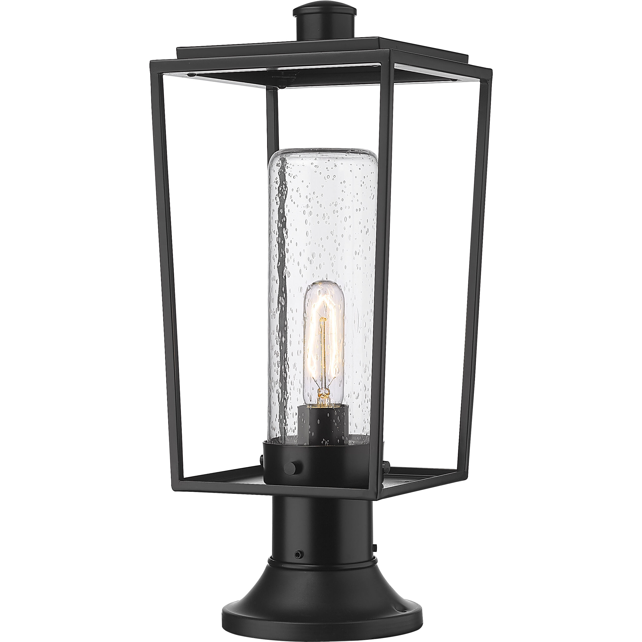 Sheridan 1 Light 19.5 inch Black Outdoor Pier Mounted Fixture