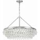 Calypso 6 Light 30 inch Polished Chrome Chandelier Ceiling Light