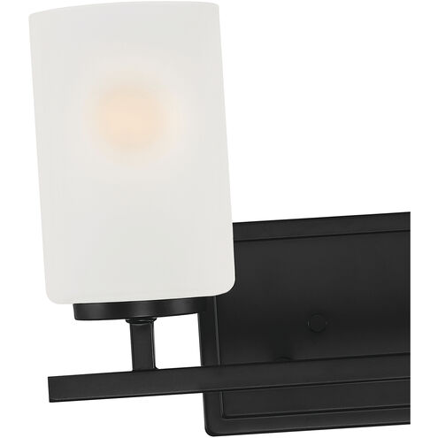 Carmine 2 Light 14 inch Matte Black Vanity Light Wall Light