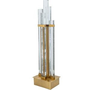Crystal 32 inch 3.00 watt Gold Table Lamp Portable Light
