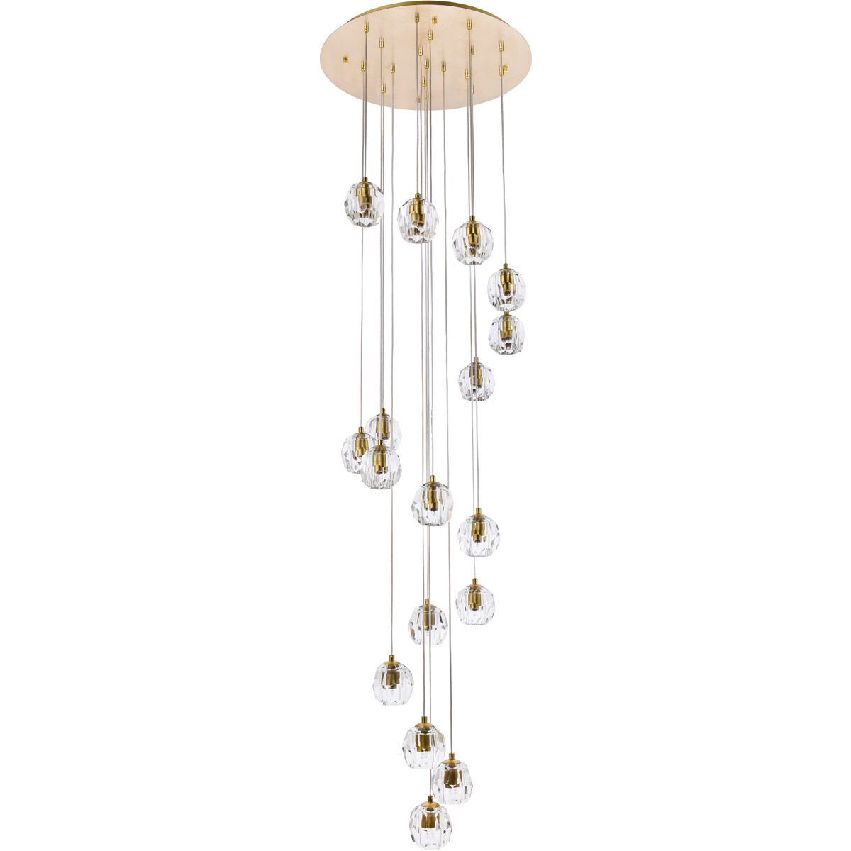 Eren 18 Light 19.7 inch Gold Pendant Ceiling Light