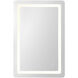 Seneca 36 X 24.13 inch Sandblasted Merc Edge Wall Mirror