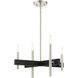 Denmark 4 Light 20 inch Brushed Nickel Chandelier Ceiling Light