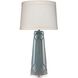Hobnail 34.5 inch 150.00 watt Teal Table Lamp Portable Light