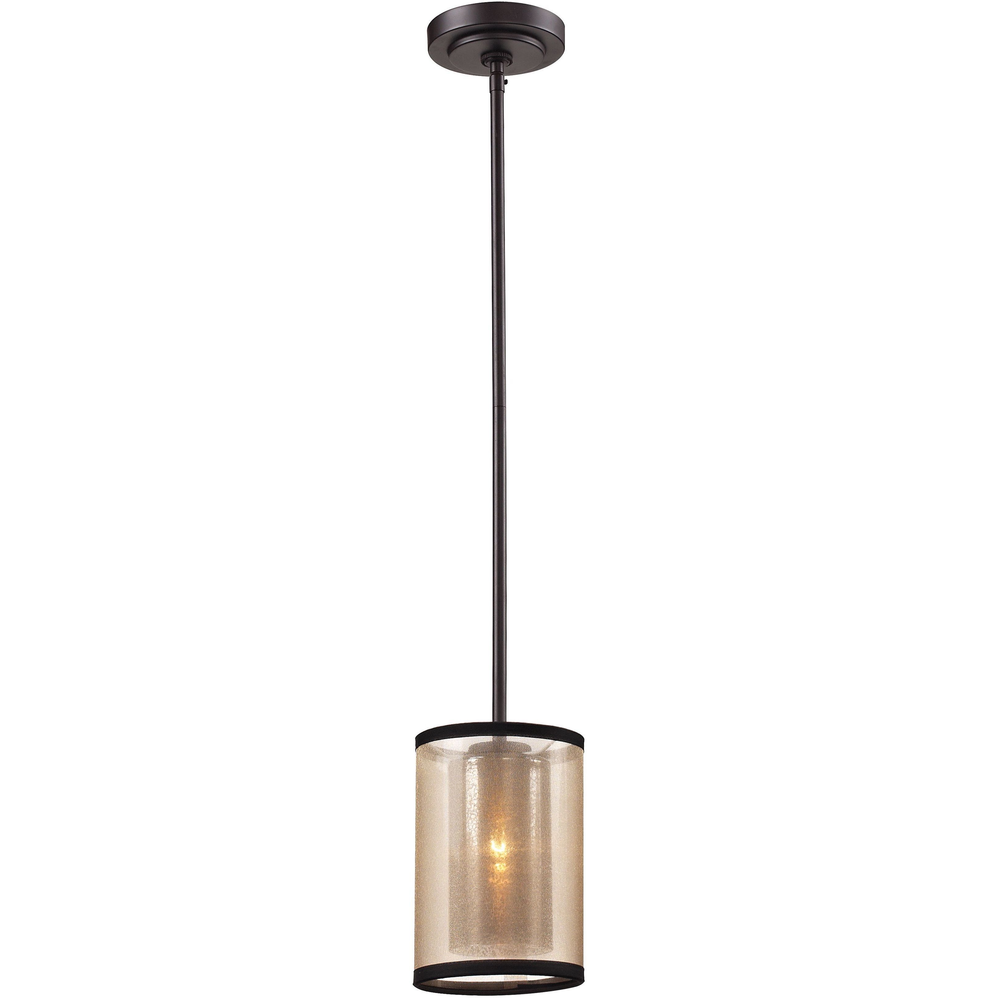 Diffusion 1 Light 6 inch Oil Rubbed Bronze Mini Pendant Ceiling Light