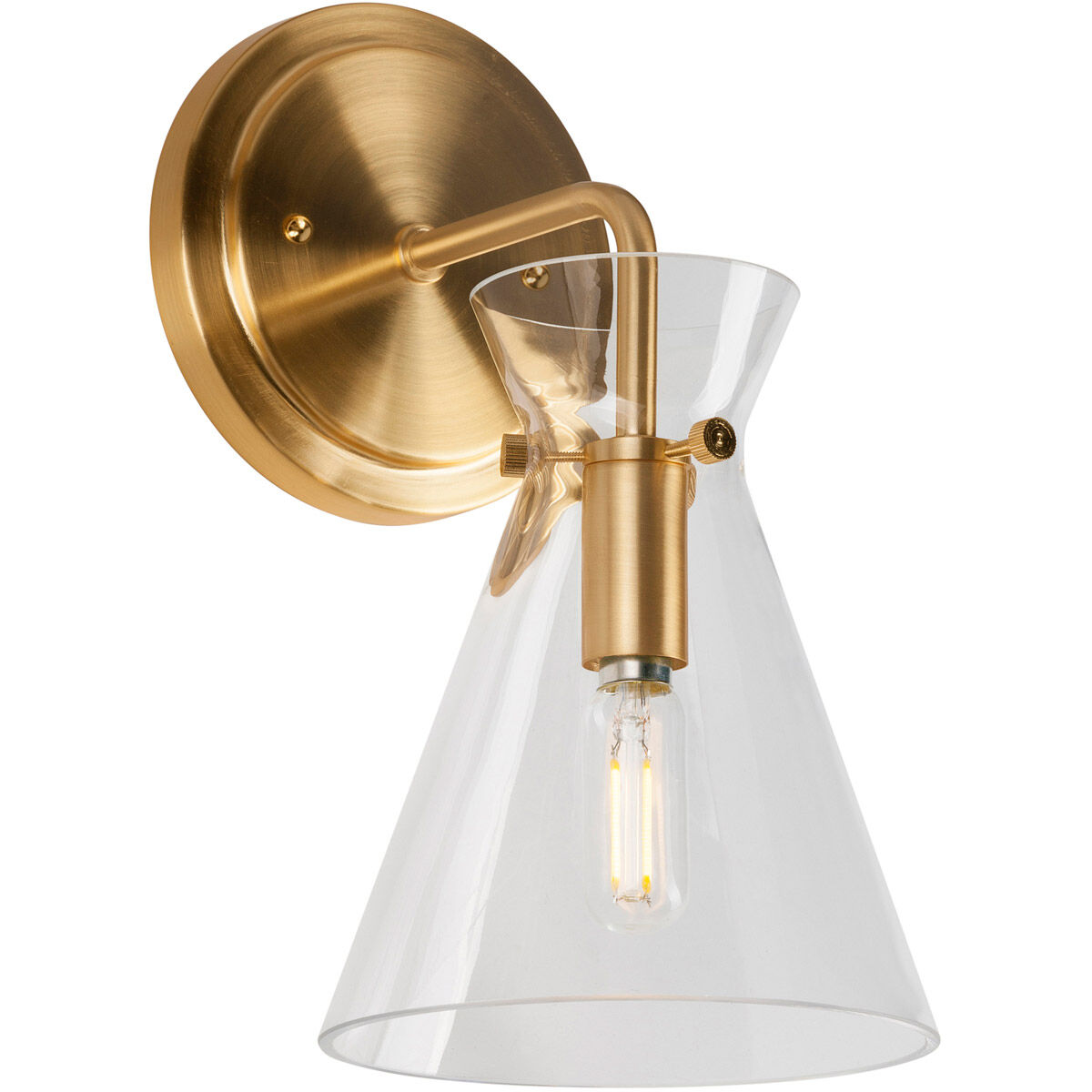 Beaker 1 Light 6 inch Soft Gold Wall Sconce Wall Light