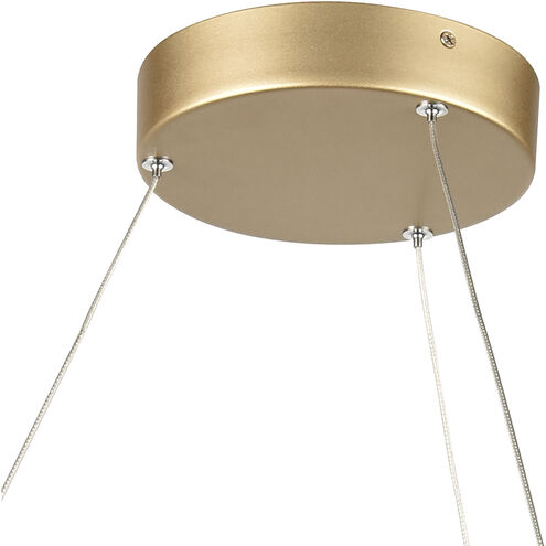 Minimalist LED 23 inch Soft Gold Pendant Ceiling Light