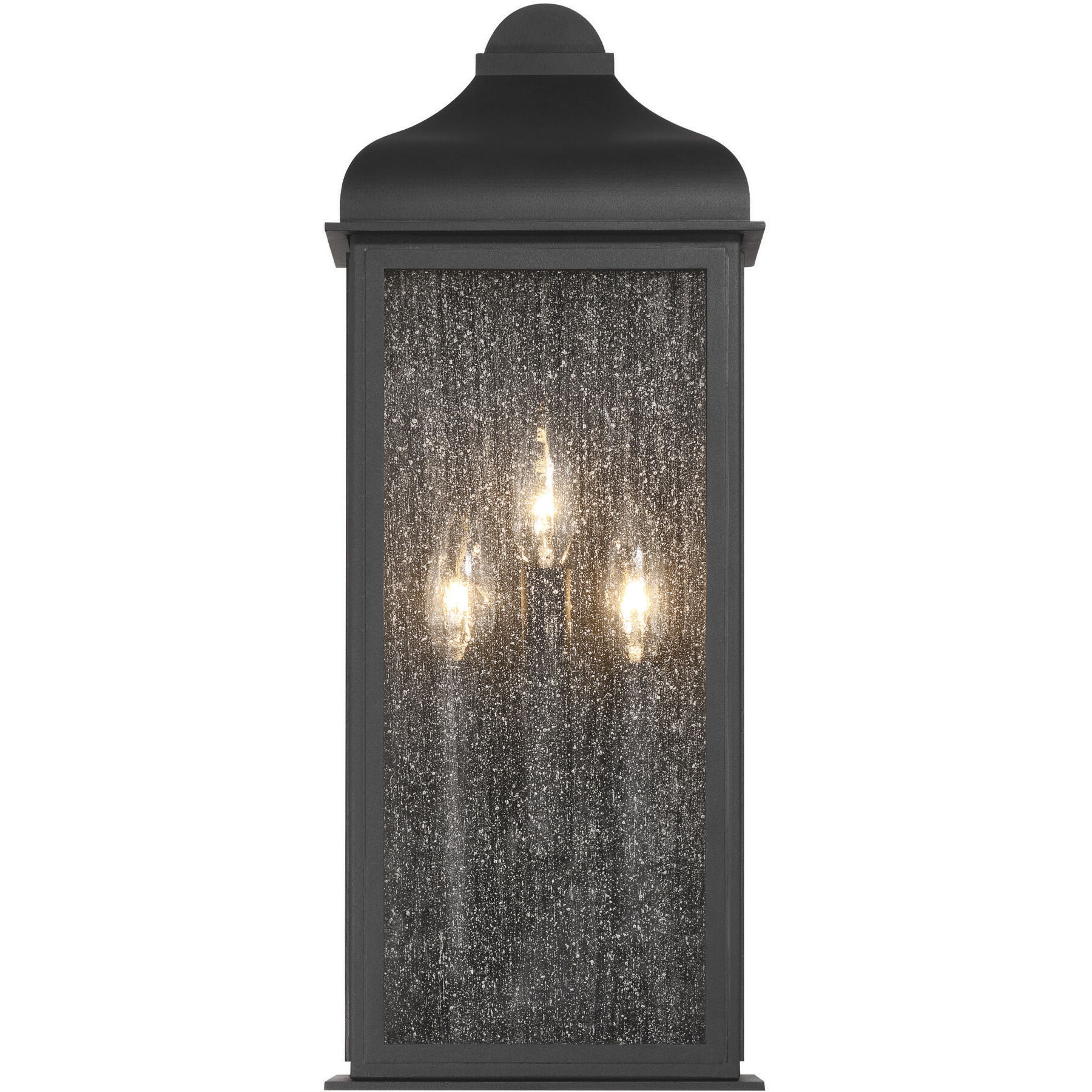 Madrid 3 Light 19 inch Black Outdoor Wall Sconce