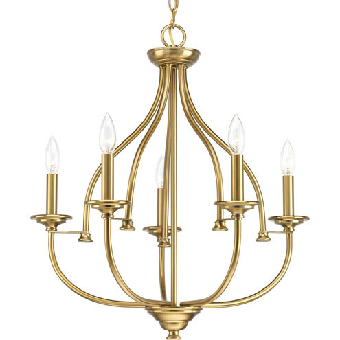 Tinsley 5 Light 23 inch Brushed Bronze Chandelier Ceiling Light