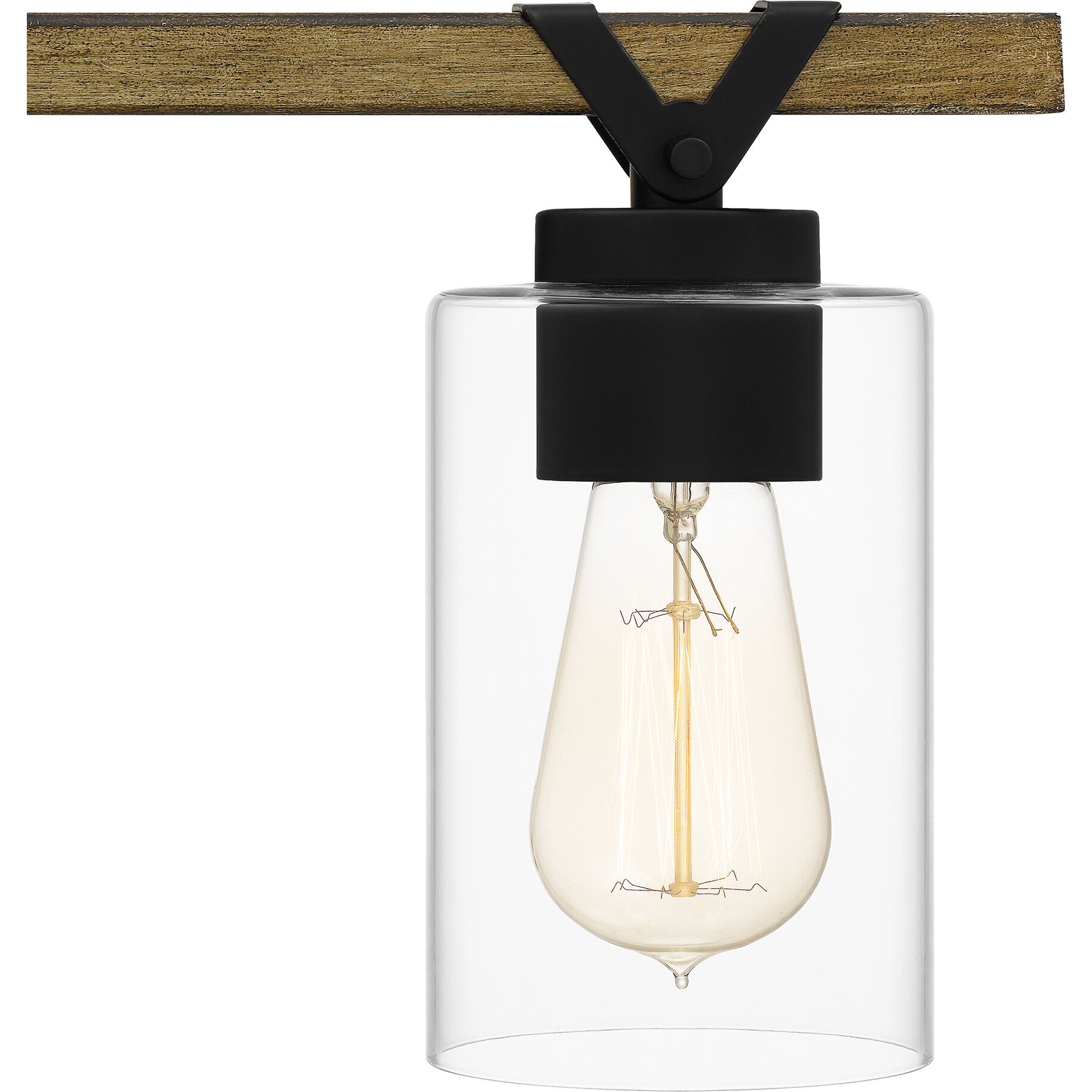 Devon Court 4 Light 32 inch Matte Black Bath Light Wall Light