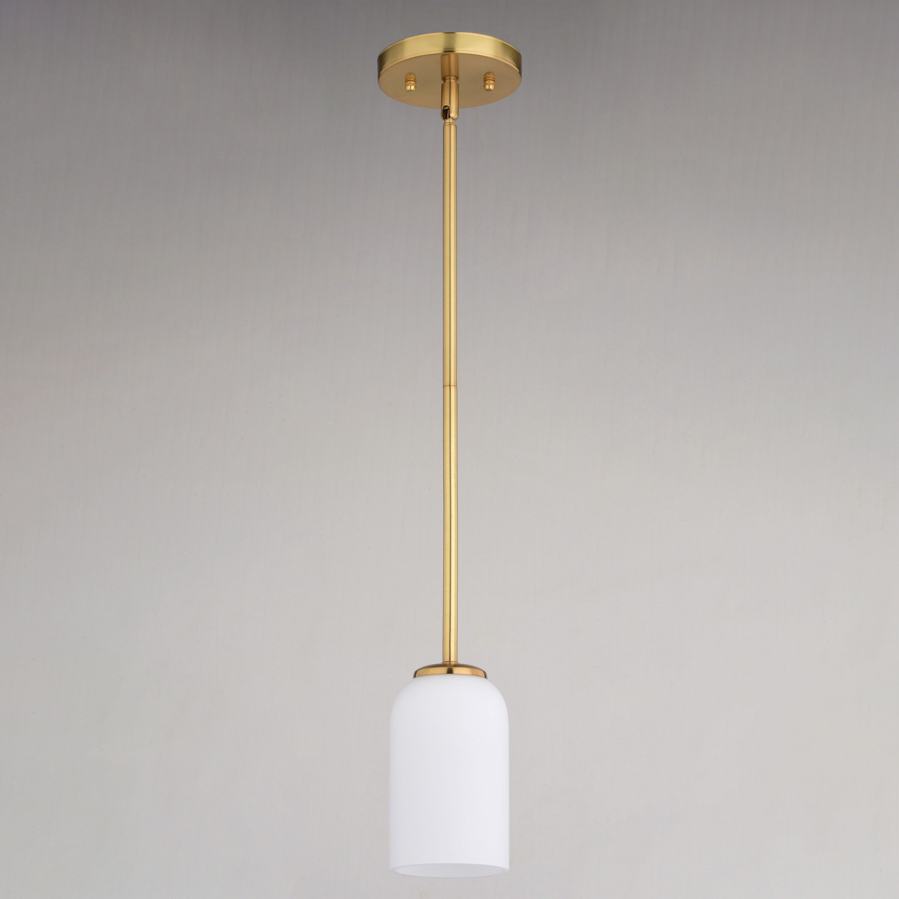 Shelby LED 5.25 inch Natural Brass Mini Pendant Ceiling Light
