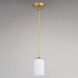Shelby LED 5.25 inch Natural Brass Mini Pendant Ceiling Light