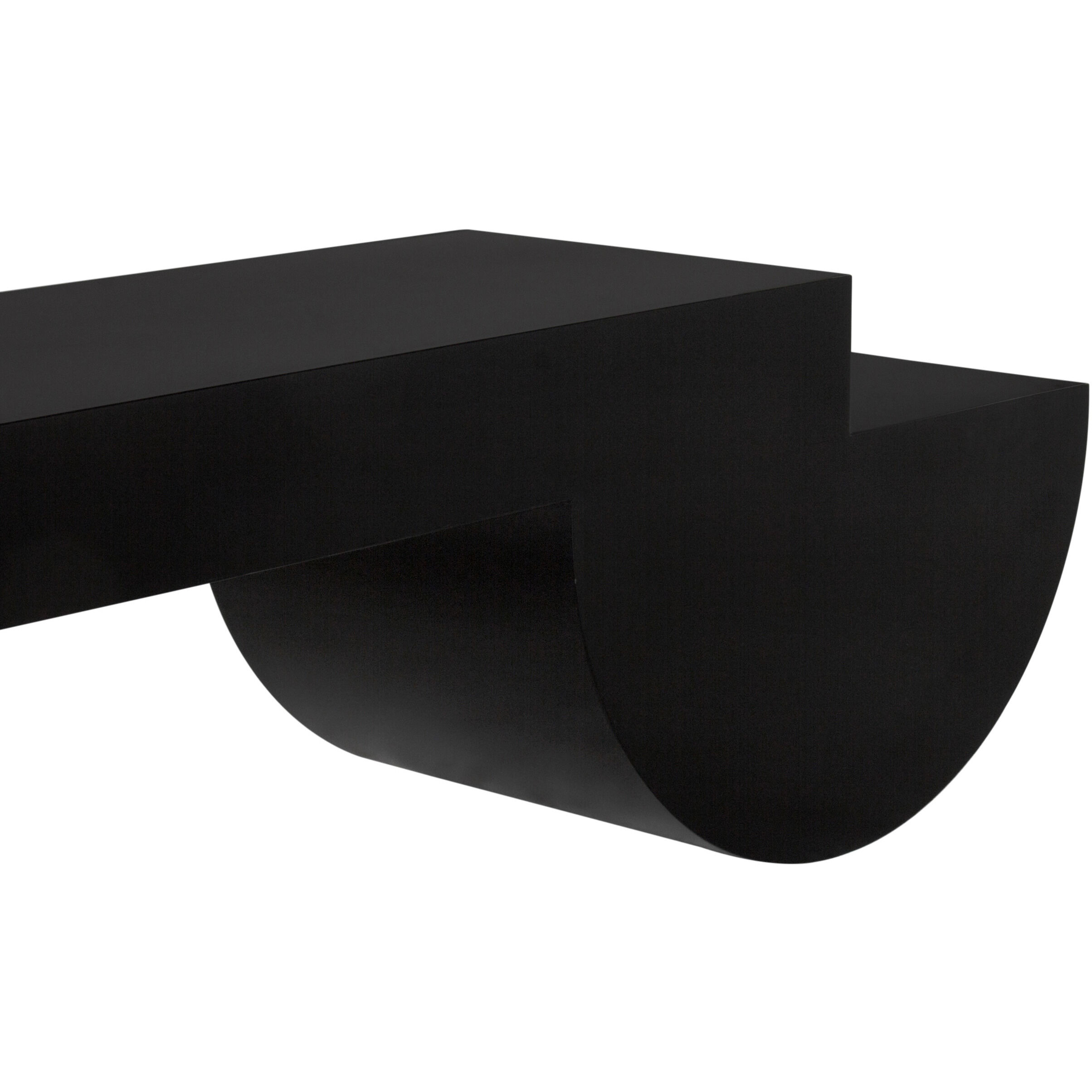 Leeroy 66 X 18 inch Matte Black Coffee Table/Bench