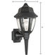 Capi 1 Light 18 inch Black Outdoor Sconce