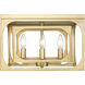 Easton 4 Light 15 inch Rubbed Brass Flush Mount Ceiling Light