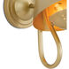 Keaton 1 Light 8.25 inch Natural Brass Wall Sconce Wall Light, Single