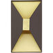 Lexford 2 Light 7 inch Bronze ADA ADA Sconce Wall Light