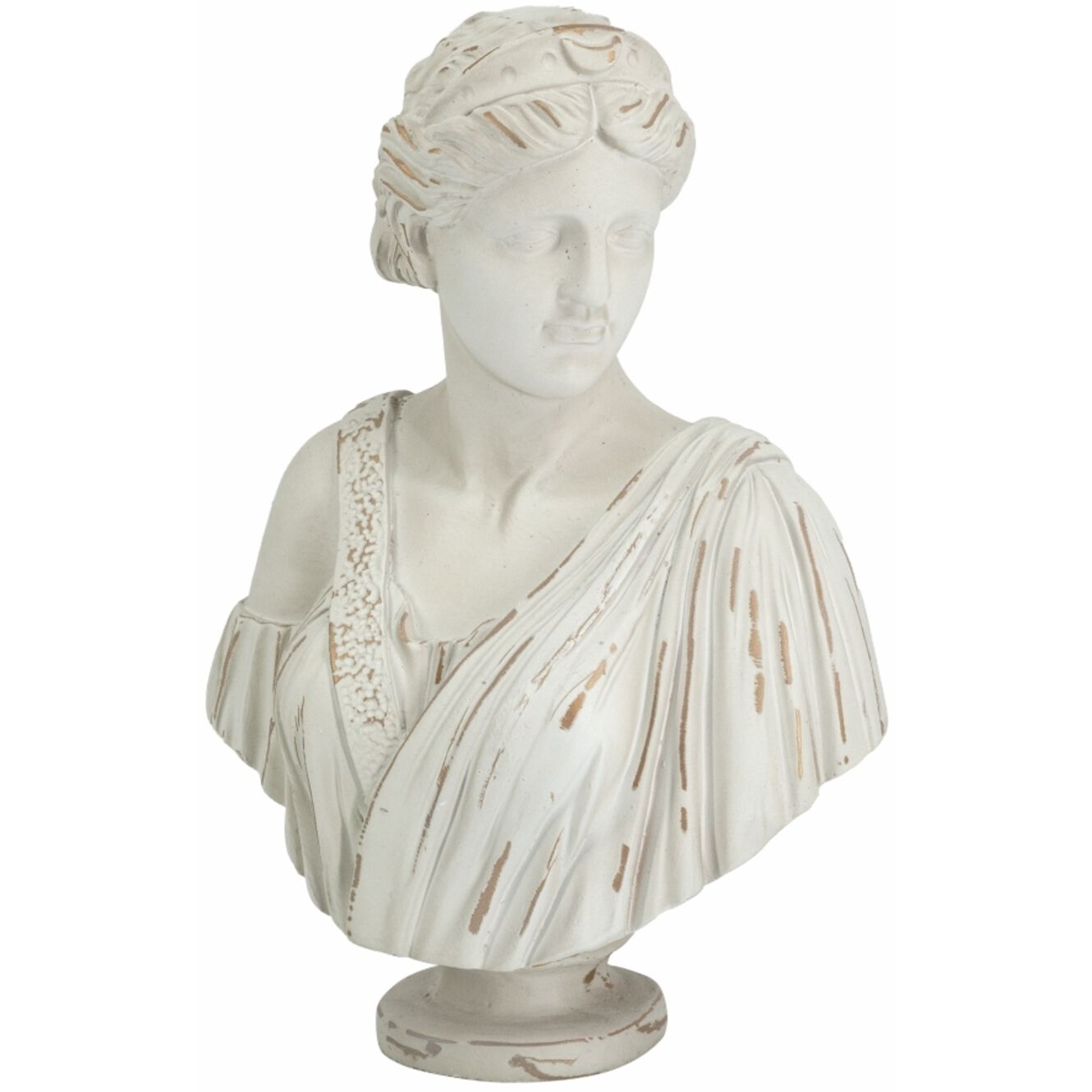 Baroque White and Gold Statue