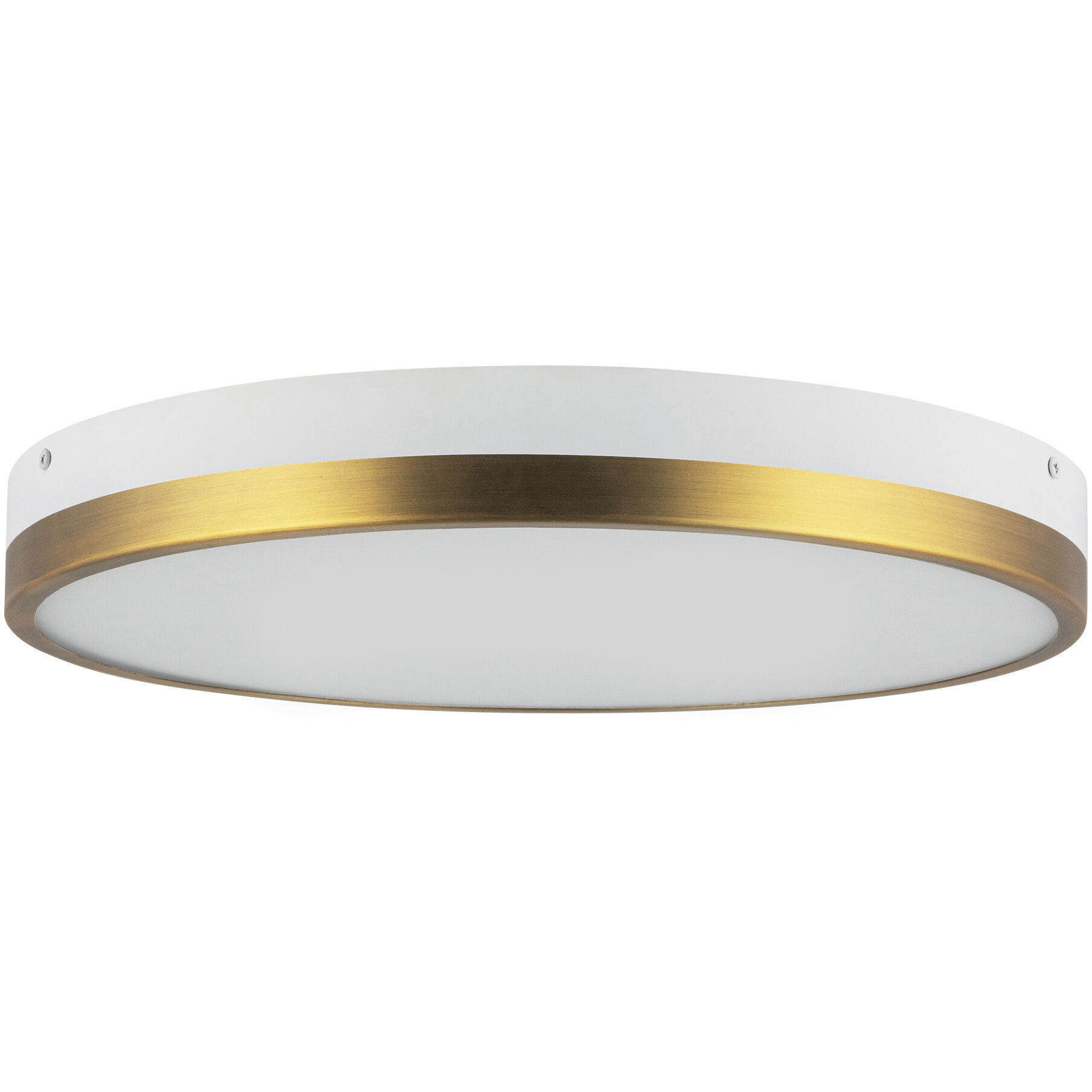 Alora Mood Adelaide LED 15 inch Aged Gold/White Flush Mount Ceiling Light in Aged Gold and White
