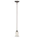 Tulip 1 Light 7 inch Brushed Nickel Mini-Pendant Ceiling Light