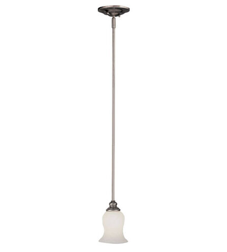 Tulip 1 Light 7 inch Brushed Nickel Mini-Pendant Ceiling Light