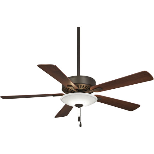 Contractor Uni-Pack 52 inch Oil Rubbed Bronze with Medium Maple/Dark Walnut Blades Ceiling Fan